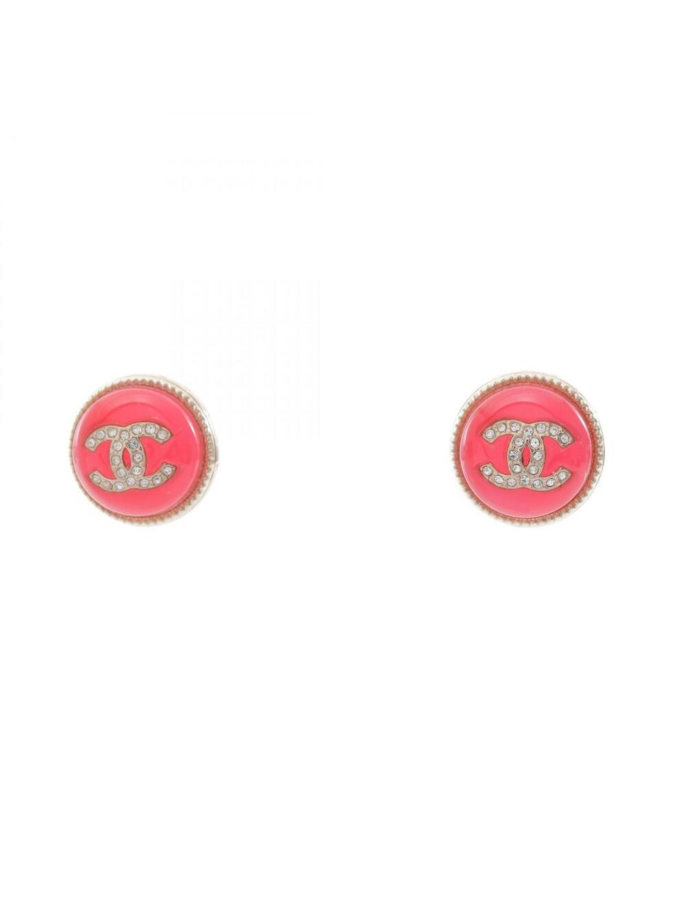Chanel A22C Coco Mark Pierced Earrings #377105C85B